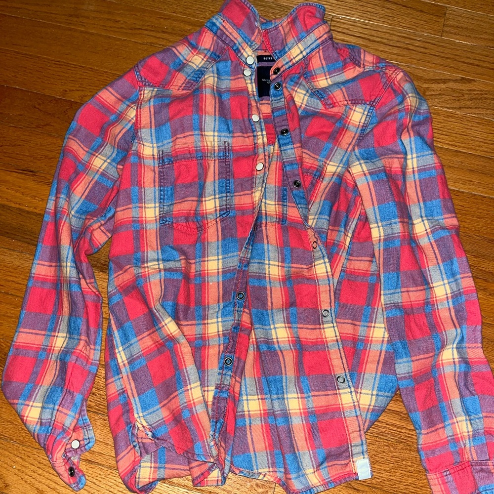 boy friend fit flannel